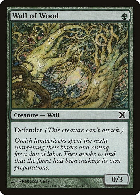 Image for Wall of Wood (309) [10th Edition] - Magic: The Gathering