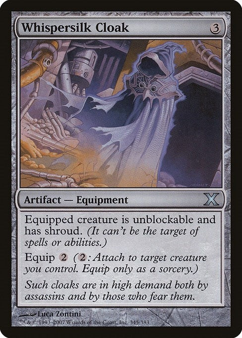 Image for Whispersilk Cloak (345) [10th Edition] - Magic: The Gathering