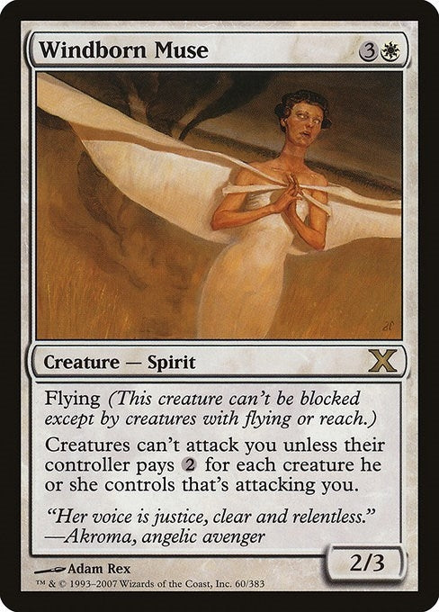 Image for Windborn Muse (60) [10th Edition] - Magic: The Gathering