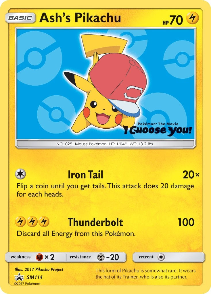 Image for Ash's Pikachu - SM114 (SM114) [SM Promos] - Pokemon