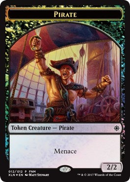 Image for Pirate // Treasure Double-Sided Token (12) [FNM Promos] - Magic: The Gathering