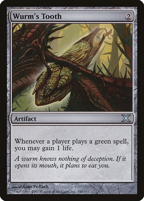 Image for Wurm's Tooth (346) [10th Edition] - Magic: The Gathering