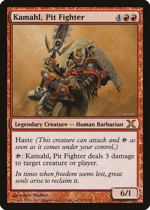 Image for Kamahl, Pit Fighter (214) [10th Edition] - Magic: The Gathering