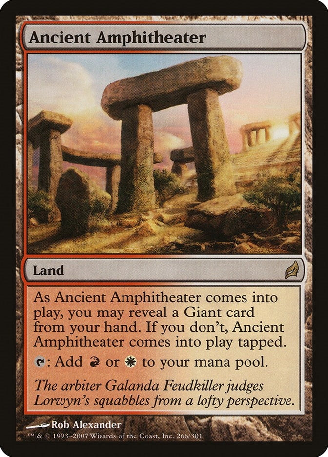Image for Ancient Amphitheater (266) [Lorwyn] - Magic: The Gathering