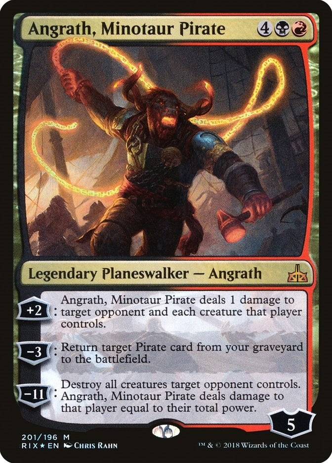 Image for Angrath, Minotaur Pirate (201) [Rivals of Ixalan] - Magic: The Gathering