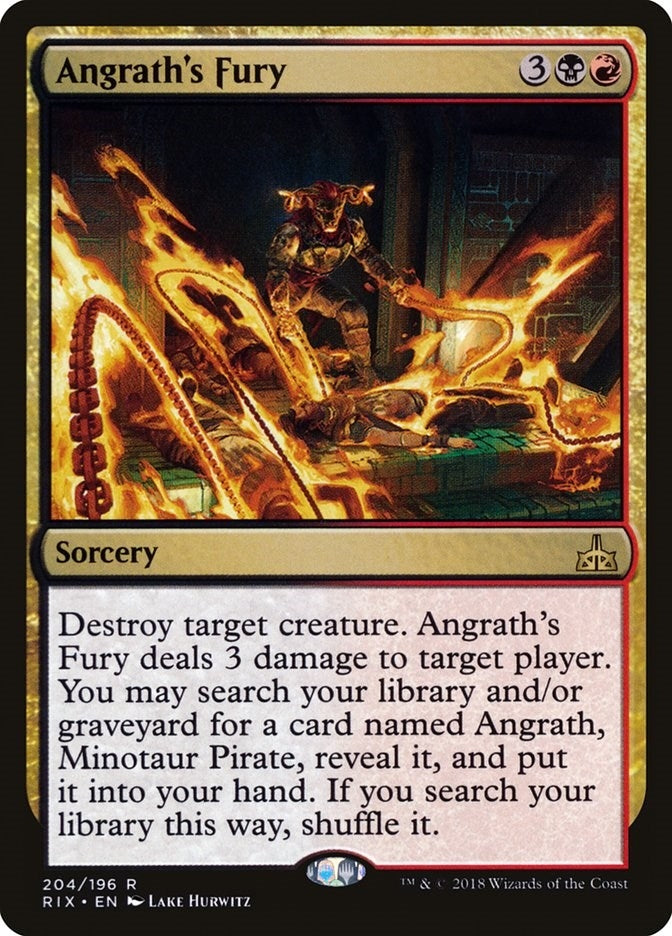 Image for Angrath's Fury (204) [Rivals of Ixalan] - Magic: The Gathering