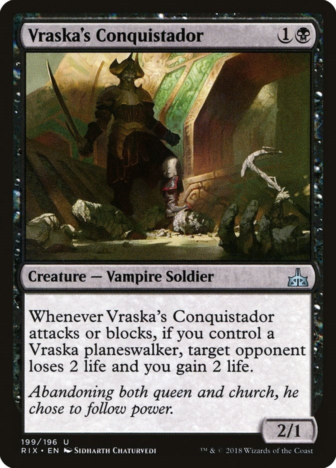 Image for Vraska's Conquistador (199) [Rivals of Ixalan] - Magic: The Gathering