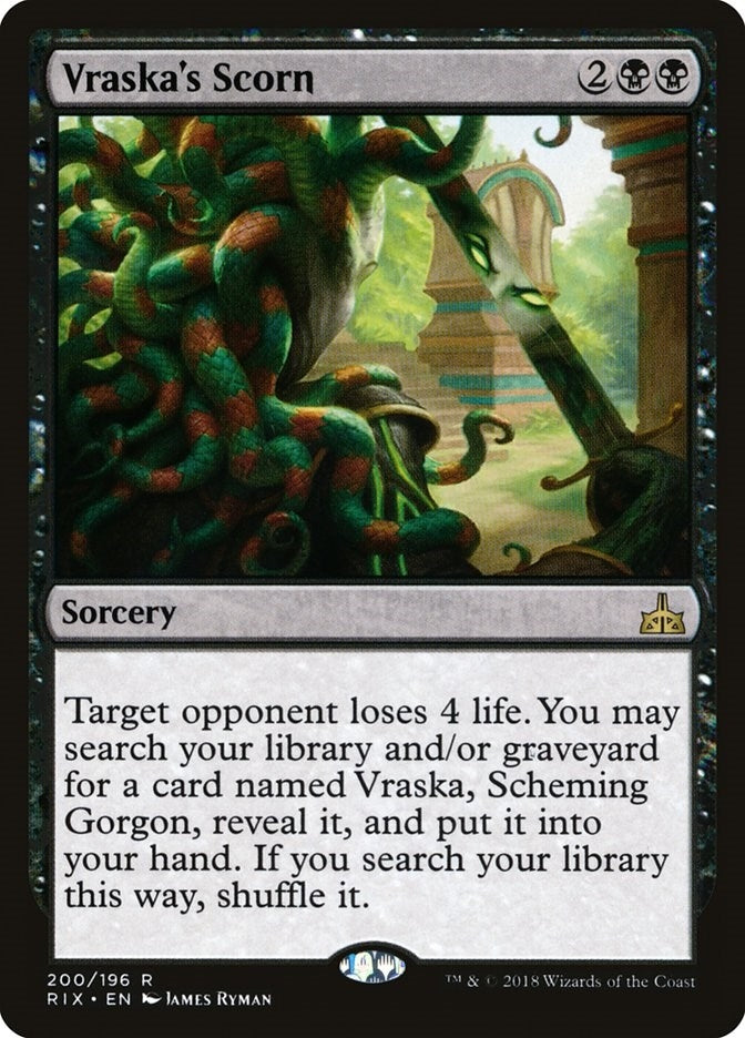 Image for Vraska's Scorn (200) [Rivals of Ixalan] - Magic: The Gathering