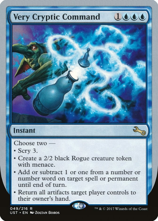 Image for Very Cryptic Command (F) (49) [Unstable] - Magic: The Gathering