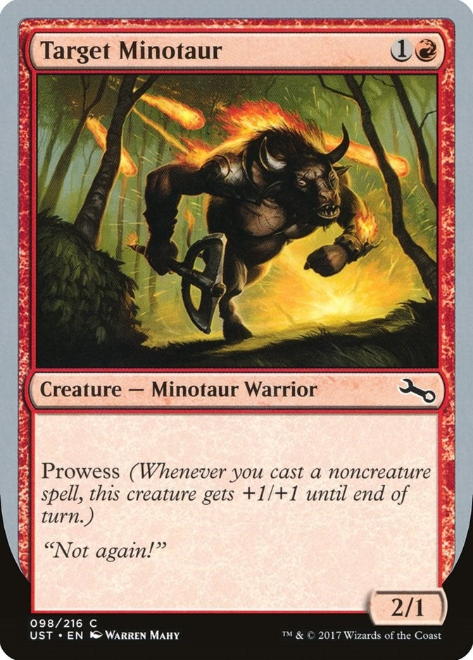 Image for Target Minotaur (C) (98) [Unstable] - Magic: The Gathering