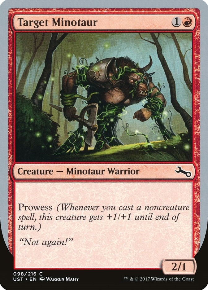 Image for Target Minotaur (D) (98) [Unstable] - Magic: The Gathering