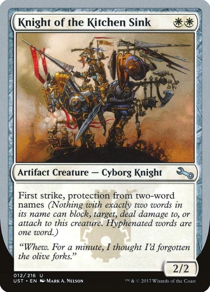 Image for Knight of the Kitchen Sink (E) (12) [Unstable] - Magic: The Gathering