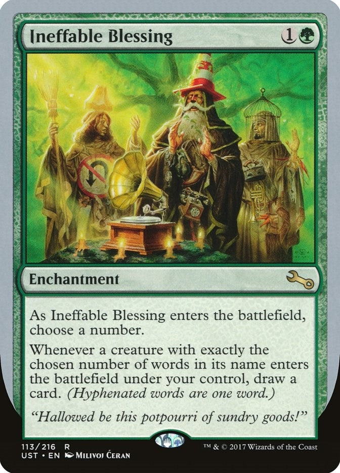 Image for Ineffable Blessing (F) (113) [Unstable] - Magic: The Gathering