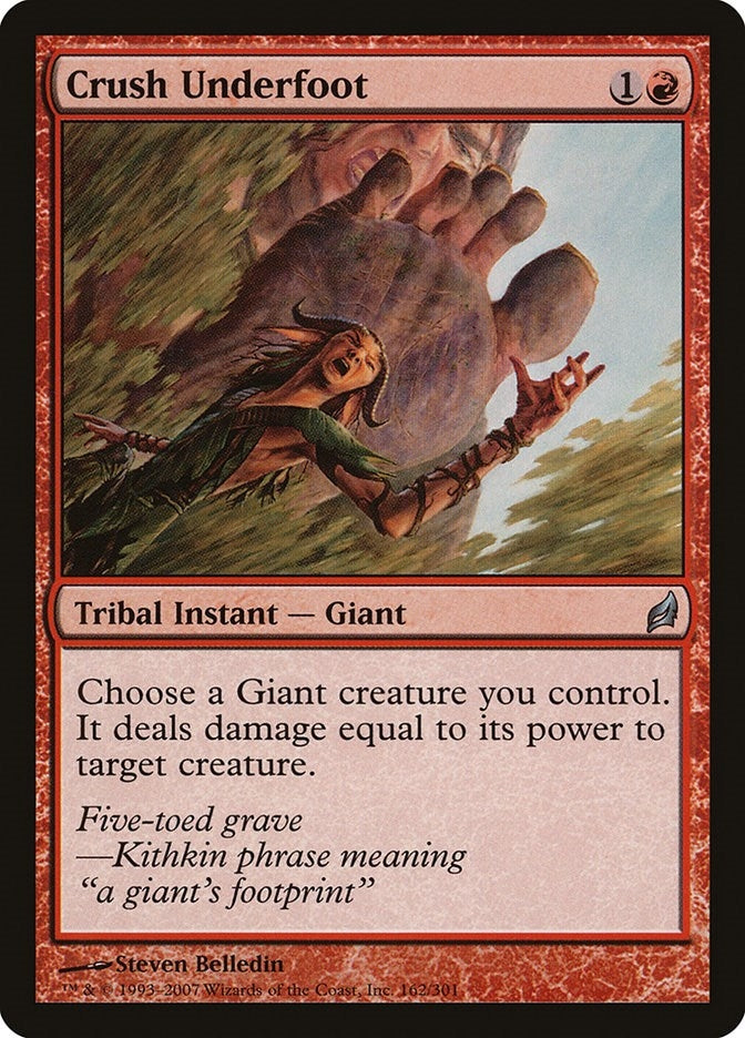Image for Crush Underfoot (162) [Lorwyn] - Magic: The Gathering