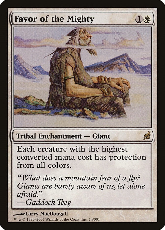 Image for Favor of the Mighty (14) [Lorwyn] - Magic: The Gathering