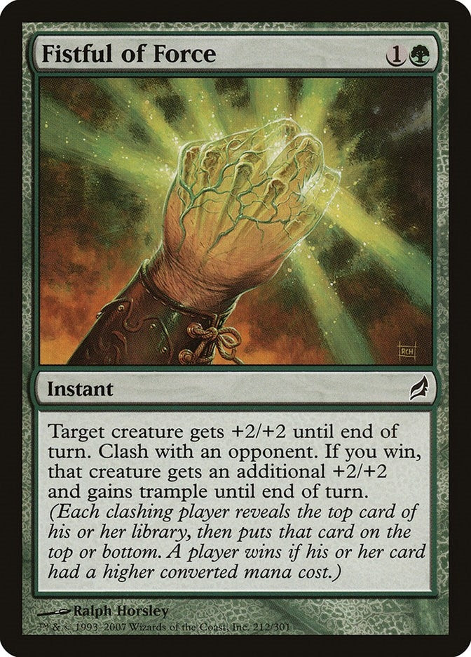 Image for Fistful of Force (212) [Lorwyn] - Magic: The Gathering