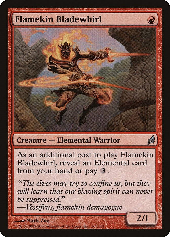 Image for Flamekin Bladewhirl (165) [Lorwyn] - Magic: The Gathering
