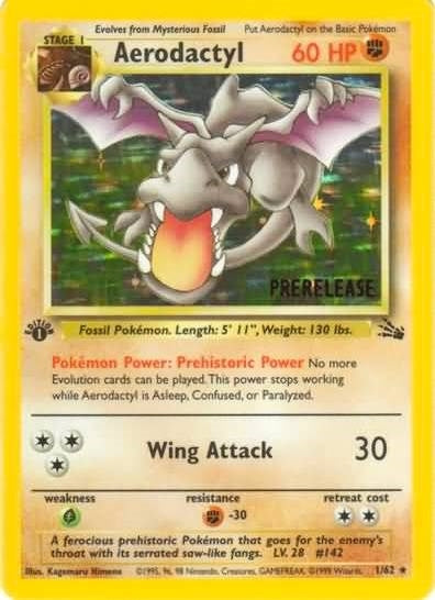Image for Aerodactyl (Prerelease) (01/62) [WoTC Promo] - Pokemon