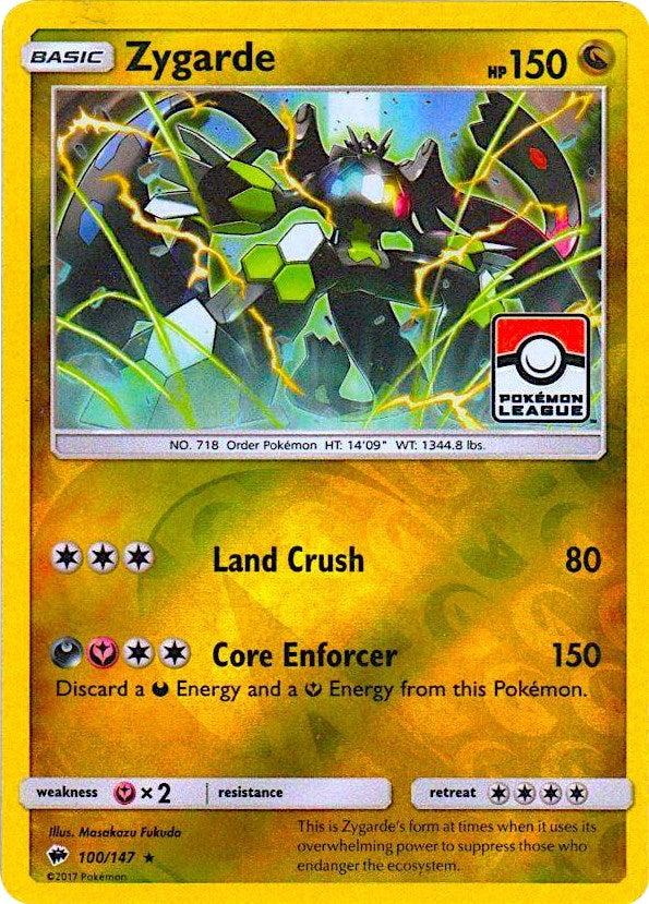 Image for Zygarde - 100/147 (Pokemon League) (100/147) [League & Championship Cards] - Pokemon