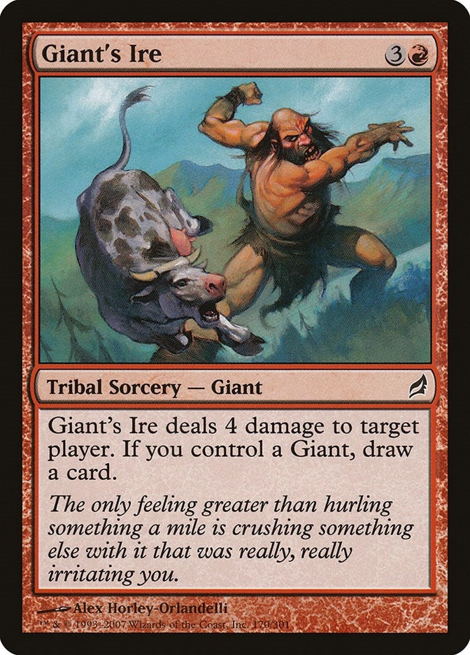 Image for Giant's Ire (170) [Lorwyn] - Magic: The Gathering