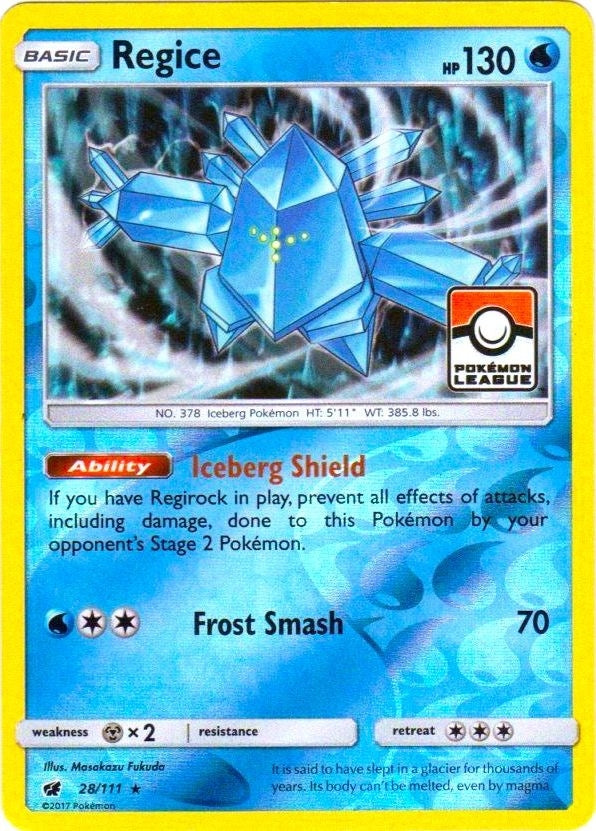 Image for Regice - 28/111 (Pokemon League) (028/111) [League & Championship Cards] - Pokemon