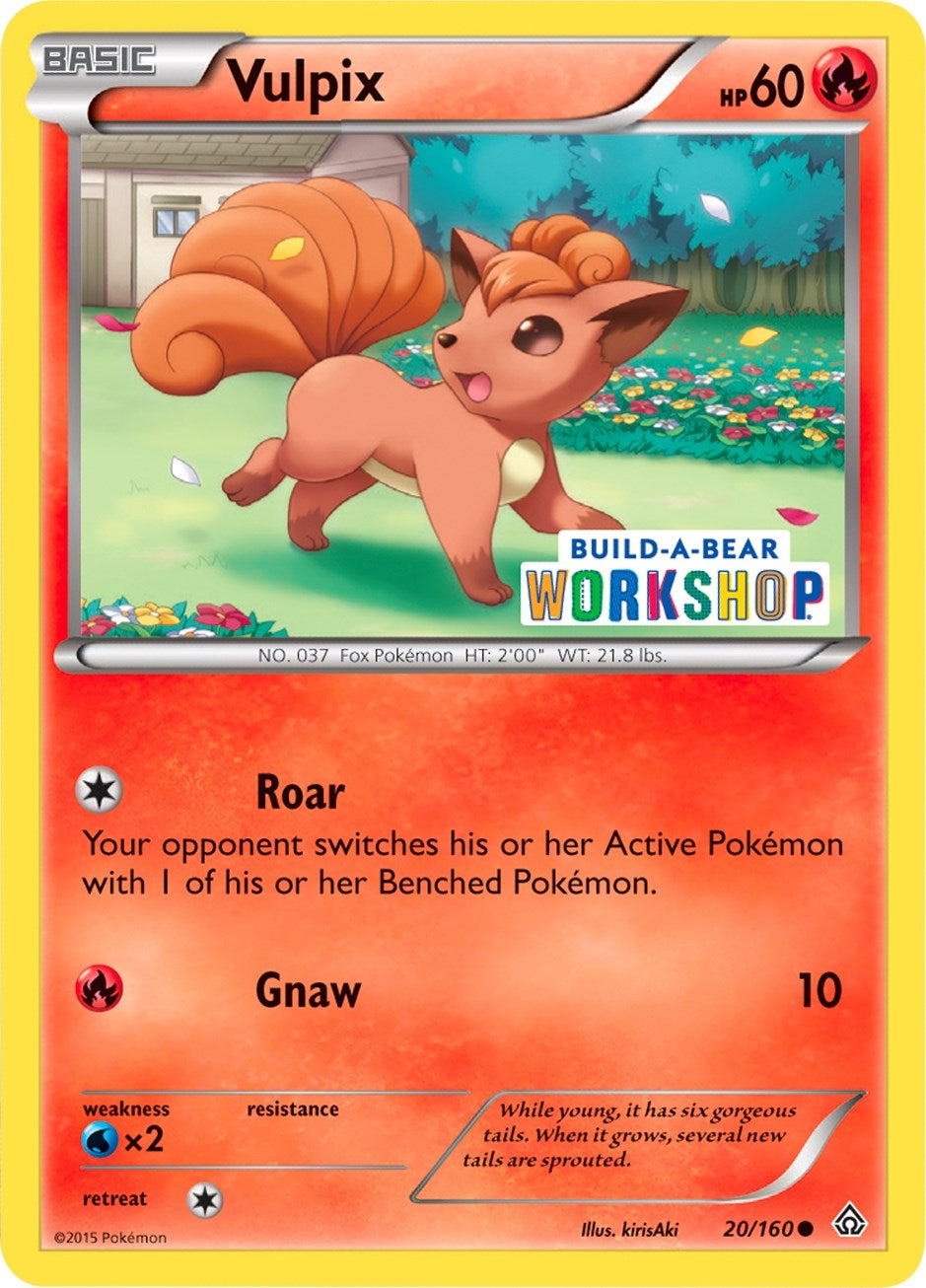 Image for Vulpix - 20/160 (Build-A-Bear Workshop Exclusive) (020/160) [Miscellaneous Cards & Products] - Pokemon