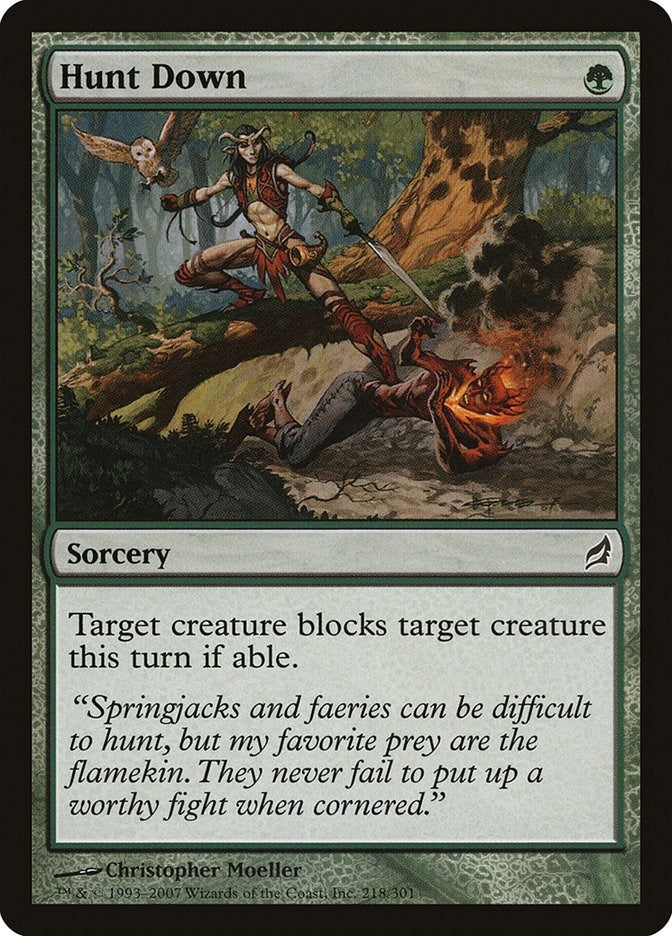 Image for Hunt Down (218) [Lorwyn] - Magic: The Gathering