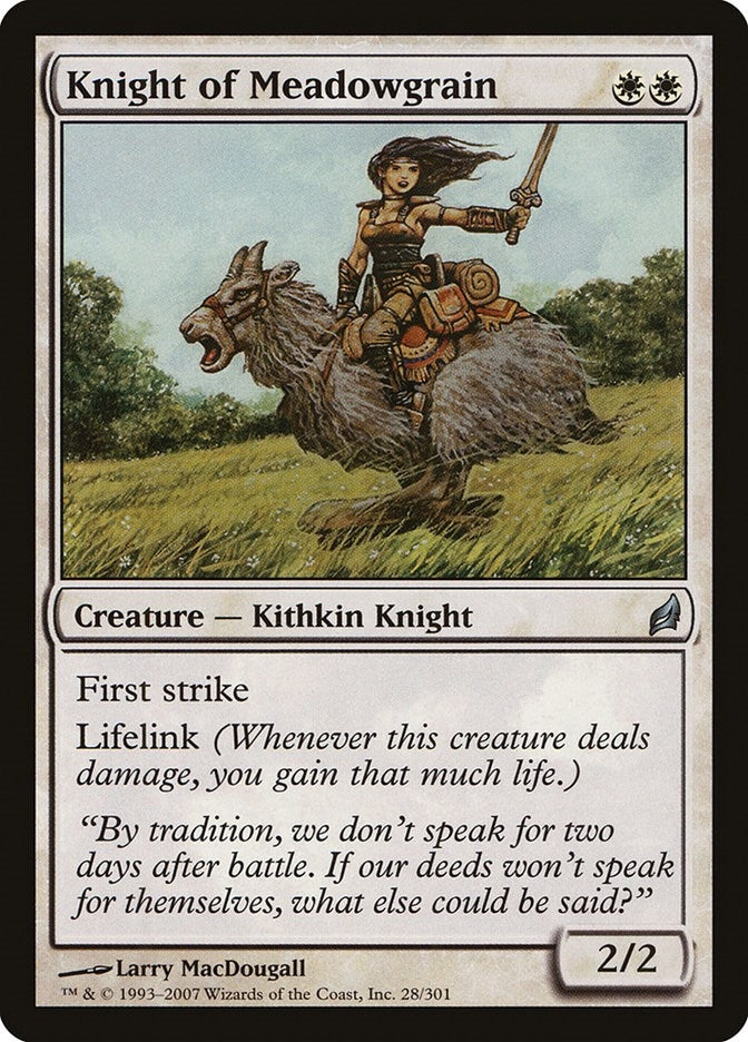 Image for Knight of Meadowgrain (28) [Lorwyn] - Magic: The Gathering