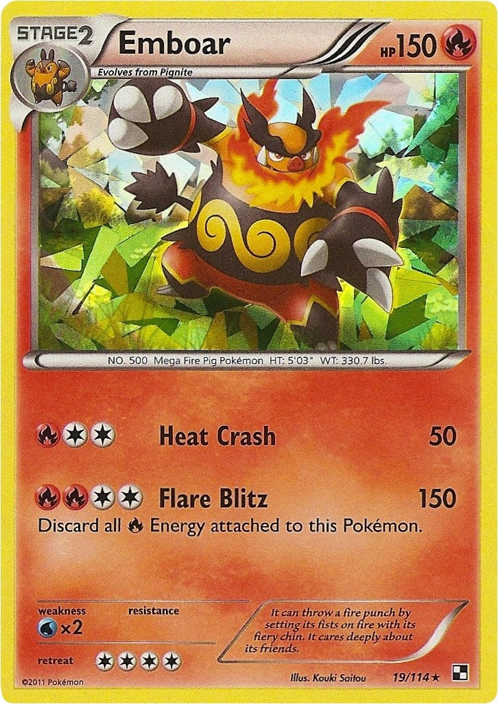 Image for Emboar - 19/114 (Cracked Ice Holo) (019/114) [Deck Exclusives] - Pokemon