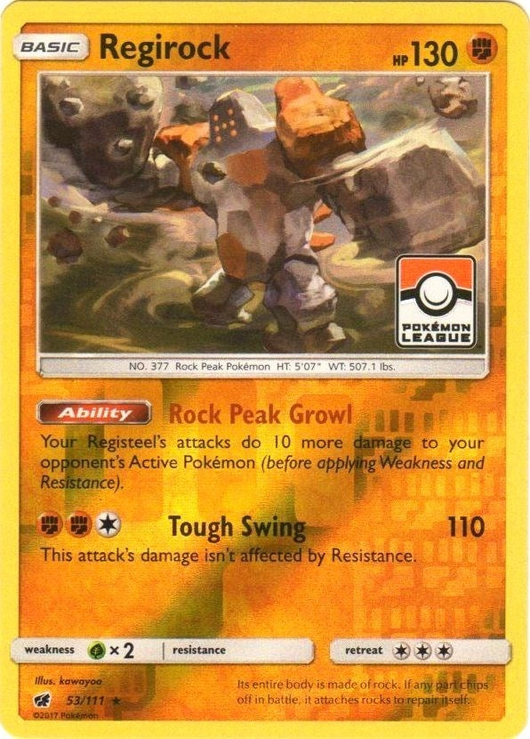 Image for Regirock - 53/111 (Pokemon League) (053/111) [League & Championship Cards] - Pokemon