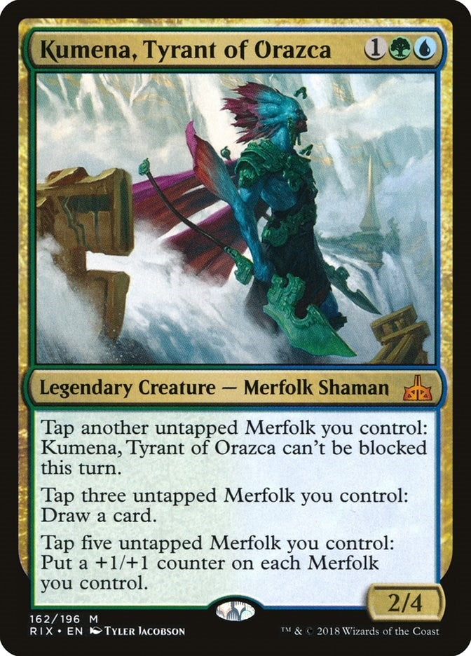 Image for Kumena, Tyrant of Orazca (162) [Rivals of Ixalan] - Magic: The Gathering