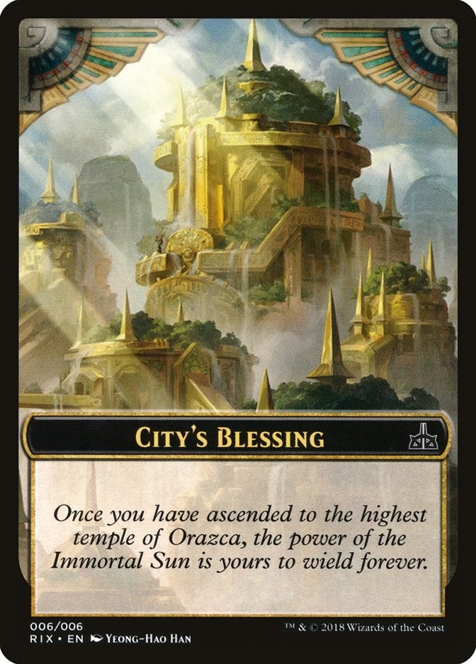 Image for City's Blessing Token (006) (6) [Rivals of Ixalan] - Magic: The Gathering