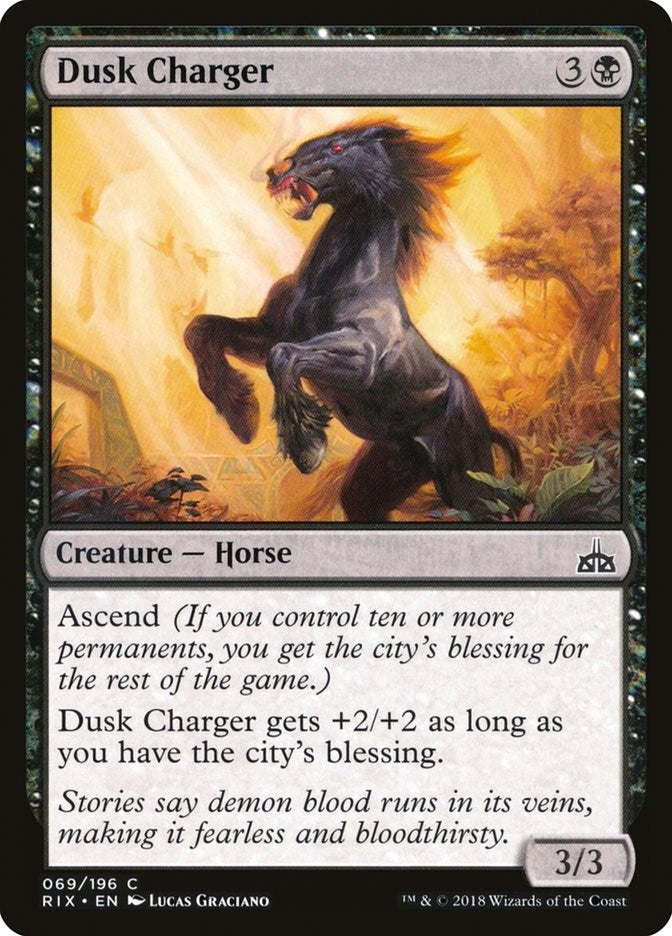 Image for Dusk Charger (69) [Rivals of Ixalan] - Magic: The Gathering