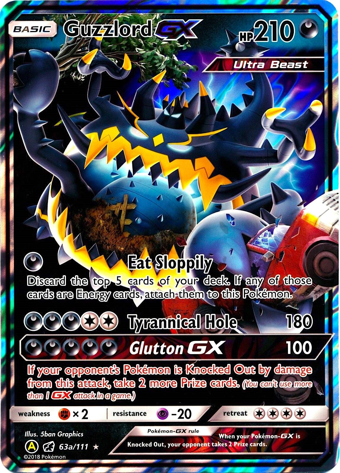 Image for Guzzlord GX - 63a/111 (063a/111) [Alternate Art Promos] - Pokemon