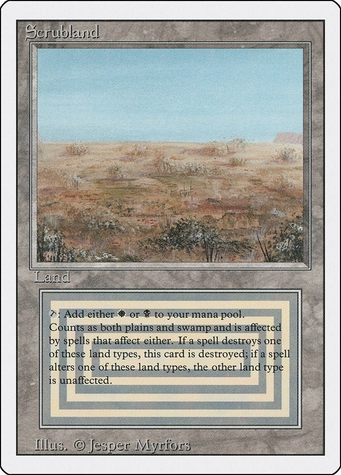 Image for Scrubland [Revised Edition] - Magic: The Gathering