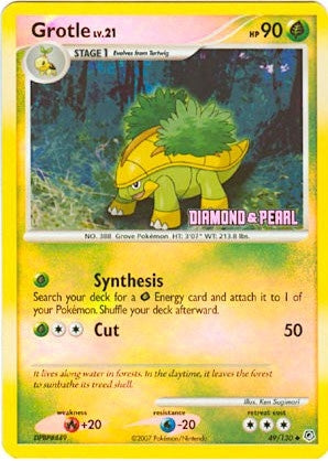 Image for Grotle - 49/130 [Diamond & Pearl] (049/130) [Burger King Promos] - Pokemon