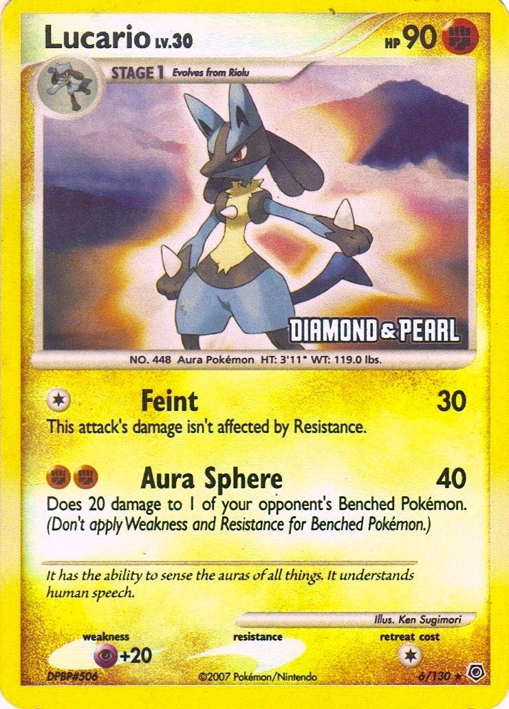Image for Lucario - 6/130 [Diamond & Pearl] (006/130) [Burger King Promos] - Pokemon
