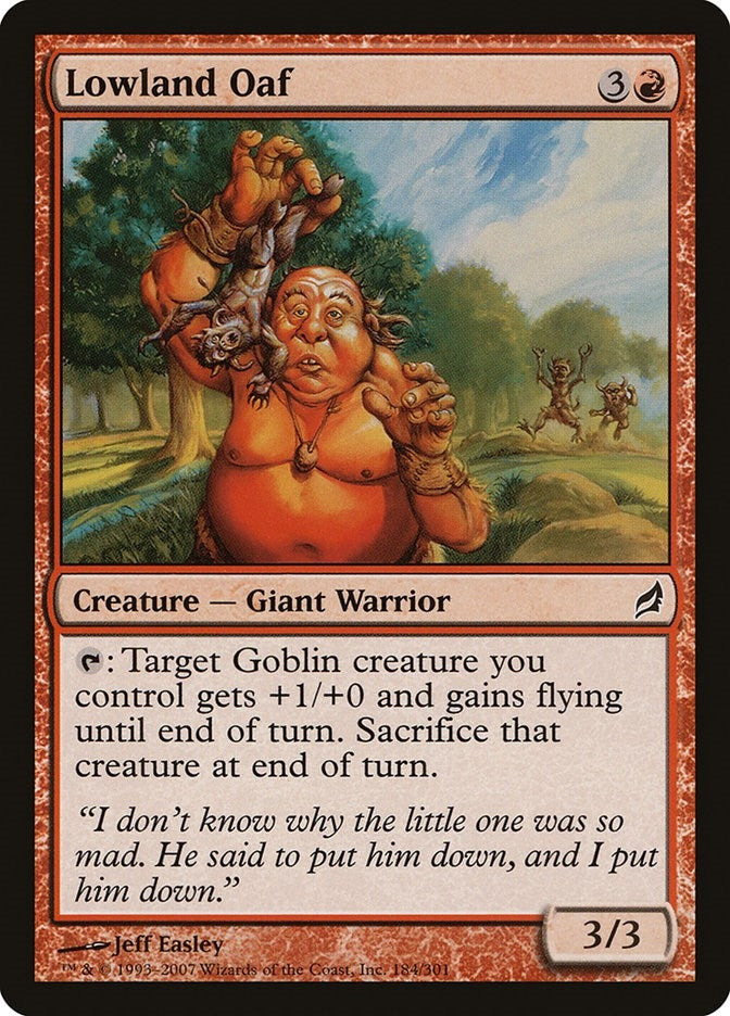 Image for Lowland Oaf (184) [Lorwyn] - Magic: The Gathering