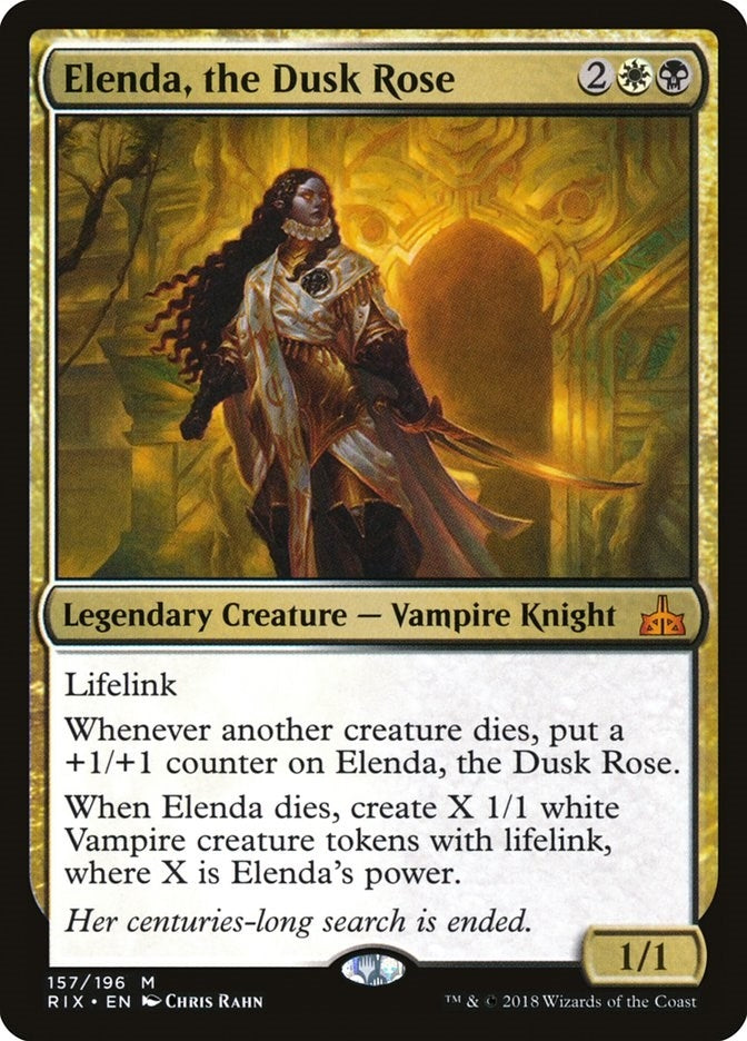 Image for Elenda, the Dusk Rose (157) [Rivals of Ixalan] - Magic: The Gathering