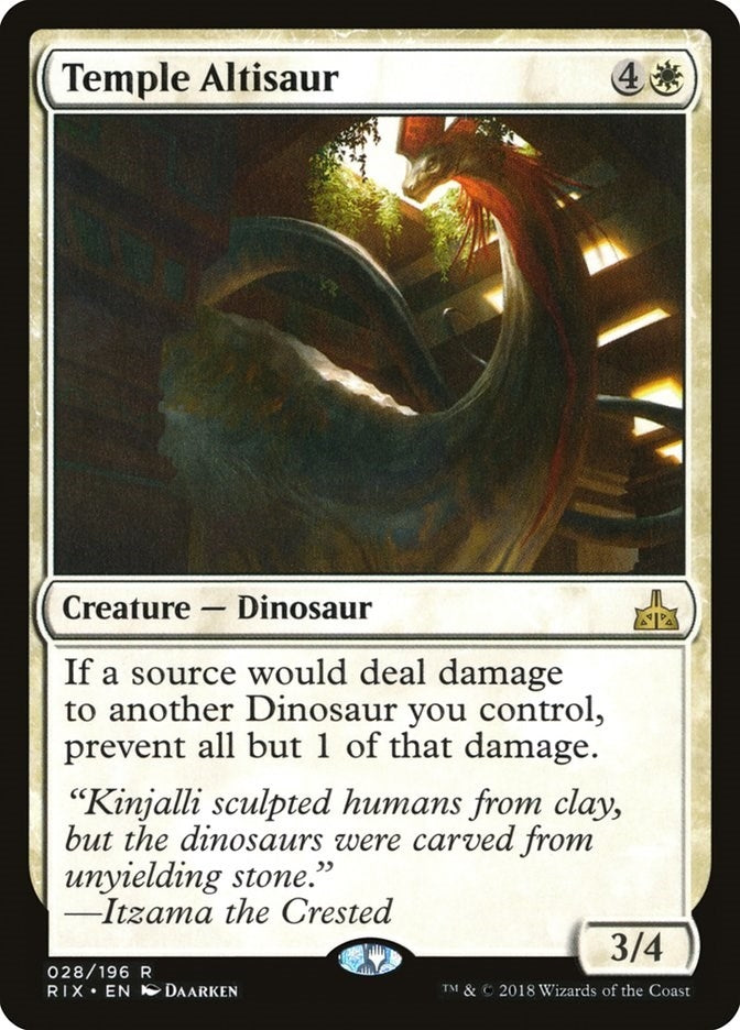 Image for Temple Altisaur (28) [Rivals of Ixalan] - Magic: The Gathering