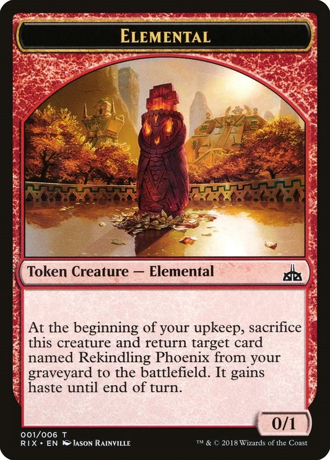 Image for Elemental Token (001) (1) [Rivals of Ixalan] - Magic: The Gathering