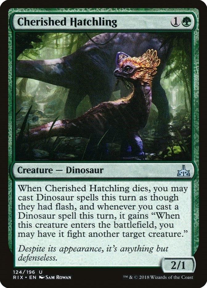 Image for Cherished Hatchling (124) [Rivals of Ixalan] - Magic: The Gathering