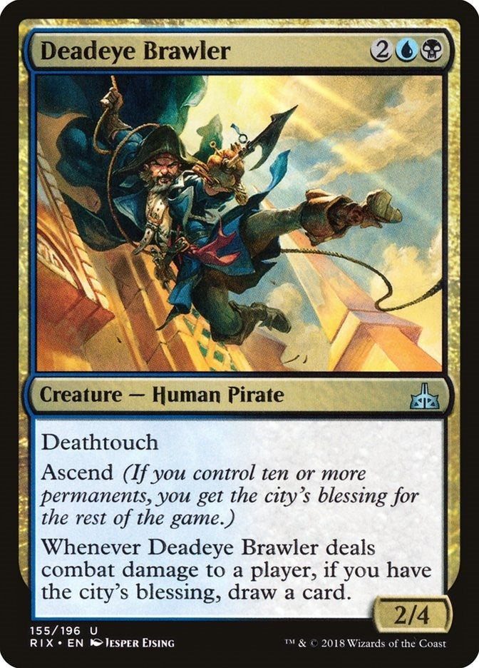 Image for Deadeye Brawler (155) [Rivals of Ixalan] - Magic: The Gathering