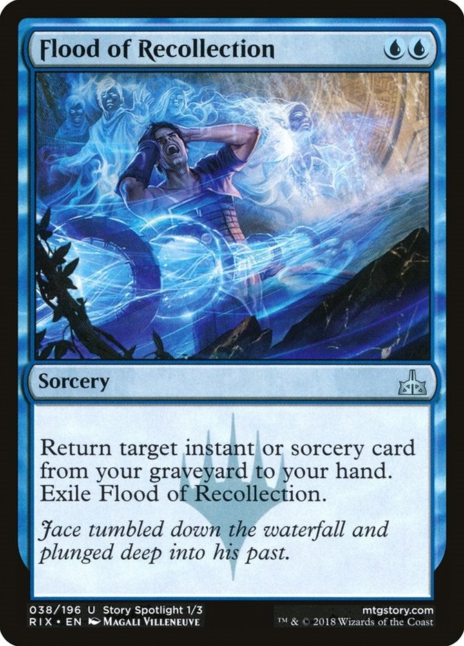 Image for Flood of Recollection (38) [Rivals of Ixalan] - Magic: The Gathering