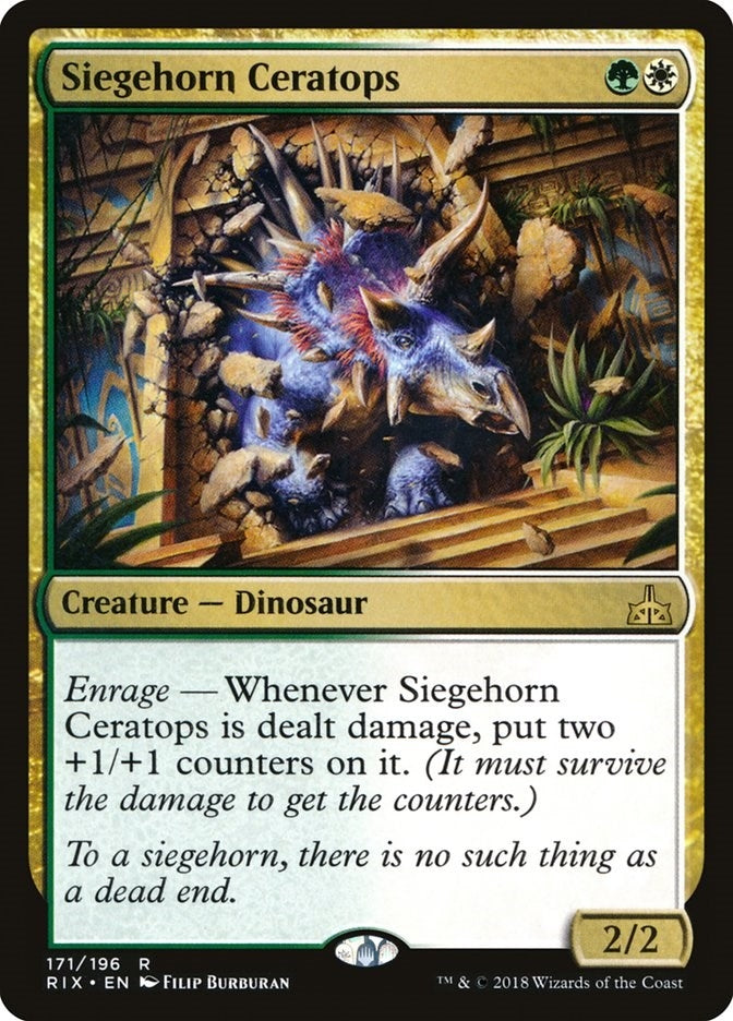 Image for Siegehorn Ceratops (171) [Rivals of Ixalan] - Magic: The Gathering