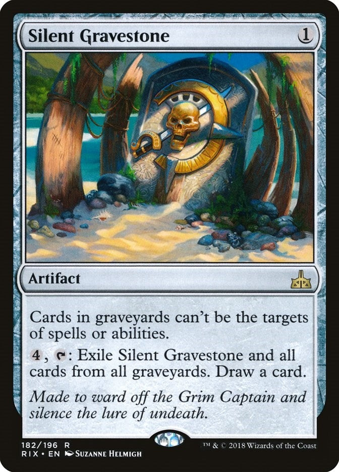 Image for Silent Gravestone (182) [Rivals of Ixalan] - Magic: The Gathering