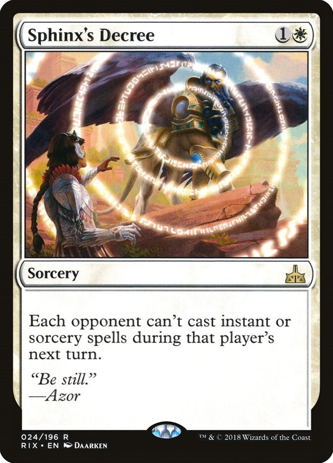 Image for Sphinx's Decree (24) [Rivals of Ixalan] - Magic: The Gathering