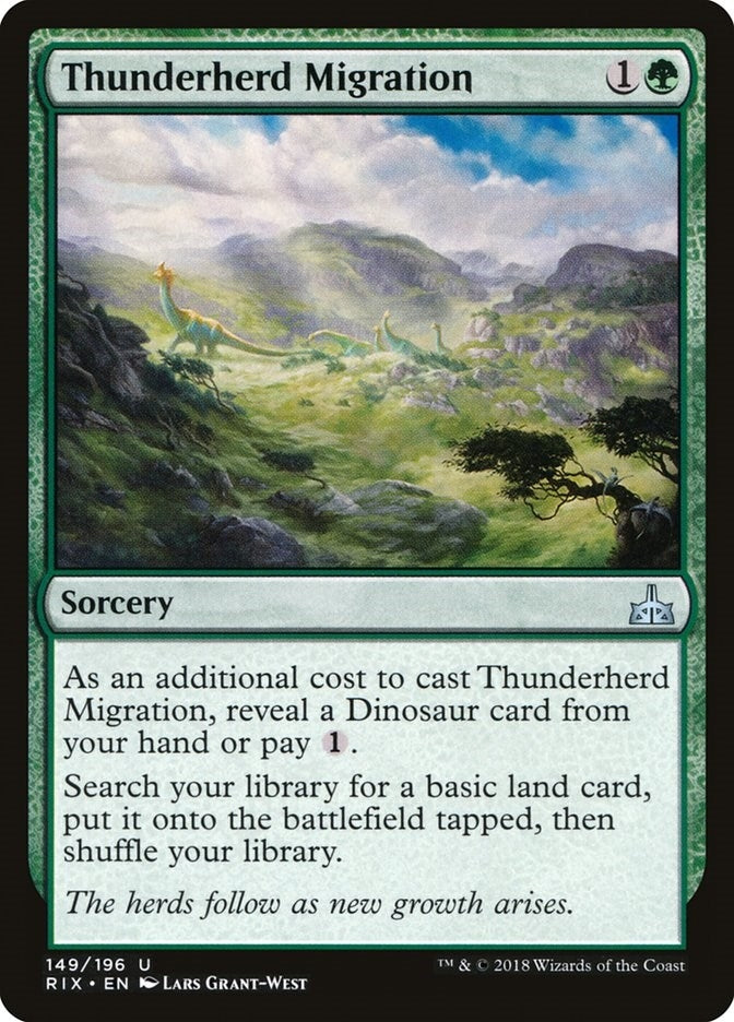 Image for Thunderherd Migration (149) [Rivals of Ixalan] - Magic: The Gathering
