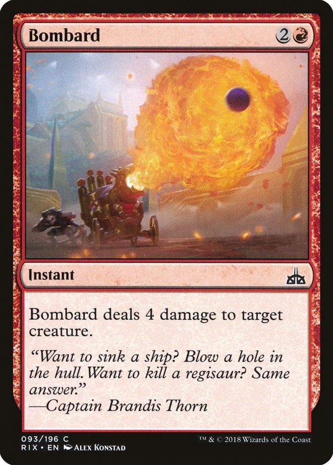 Image for Bombard (93) [Rivals of Ixalan] - Magic: The Gathering