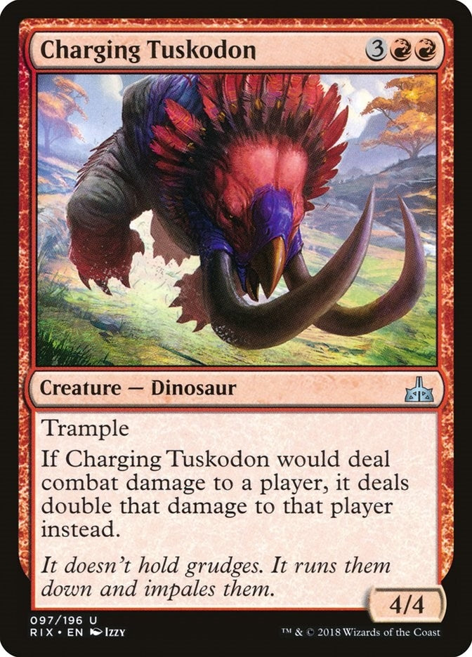 Image for Charging Tuskodon (97) [Rivals of Ixalan] - Magic: The Gathering